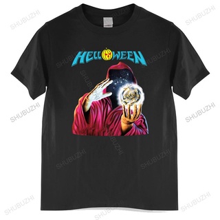 เสื้อยืดผ้าฝ้ายพรีเมี่ยม เสื้อยืดผ้าฝ้าย พิมพ์ลาย HELLOWEEN KEEPER OF THE SEVEN KEYS87 GAMMA RAY AVANTASIA RAGE แฟชั่นฤ