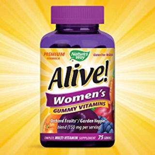 🆓 Alive! Womens Vitamins, 75 Gummies