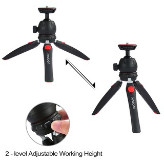 D&amp;B Andoer Mini Tabletop Tripod Phone Camera Tripod Removable Ball Head Portable Foldable with 1/4"