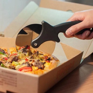 ERALIFE ที่ตัดพิซซ่า มีดตัดพิซซ่า แป้ง พาย ด้ามพลาสติก ลูกกลิ้งเดี่ยว 1 ชิ้น Pizza Cutter