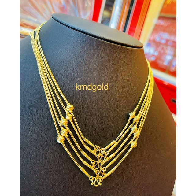 KMDGold สร้อยคอทอง1สลึง ทองแท้เยาวราช สินค้ามีใบรับประกัน