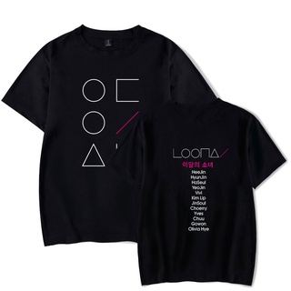 ผ้าฝ้ายแท้เสื้อยืด พิมพ์ลาย Kpop Loona สไตล์ฮิปฮอป ฮาราจูกุ สตรีท สําหรับผู้ชายS-5XL