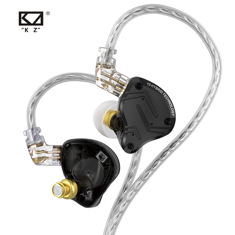 Kz ZS10 PRO X HIFI ชุดหูฟังอินเอียร์ ไฮบริด ตัดเสียงรบกวน เบส KZ ZSN PRO AS16 PRO AS12 ZSX