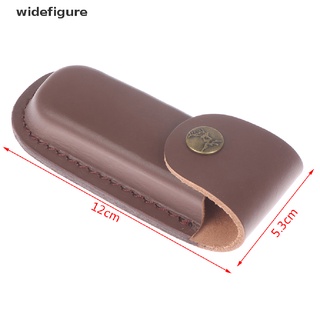Widefigure ซองหนังใส่มีดพับ สีน้ําตาล สําหรับใส่ไฟฉาย มีดพับล่าสัตว์ ตั้งแคมป์ กลางแจ้ง