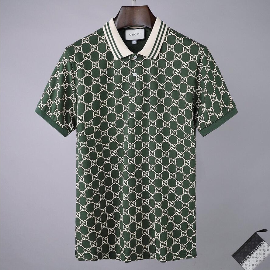 ใหม่ เสื้อยืดโปโล แขนสั้น ผ้าฝ้าย พิมพ์ลายตัวอักษร แบบลําลอง