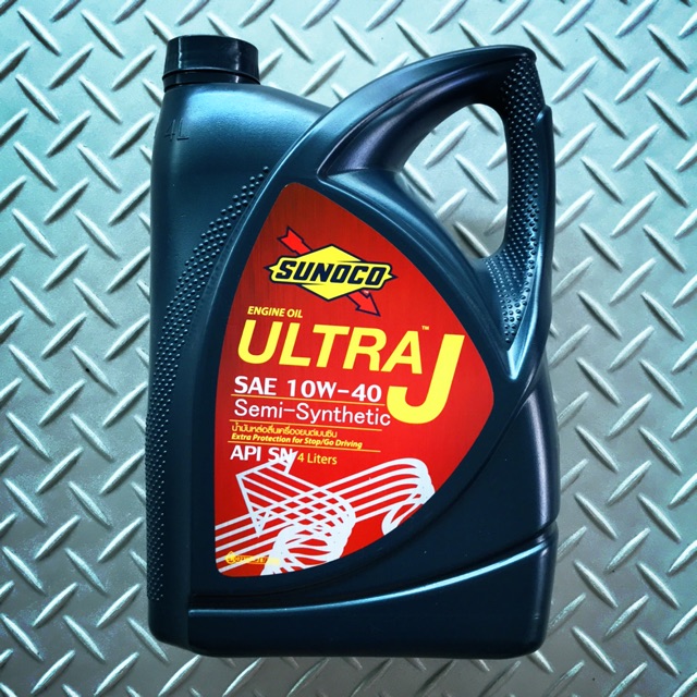 น้ำมันเครื่องกึ่งสังเคราะห์ Sunoco UltraJ 10W40