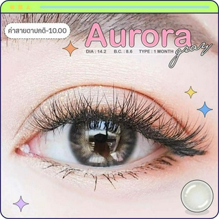 Candylens คอนแทคเลนส์ฟิลเตอร์ ตานัว ขนาดมินิ  Aurora เทา พร้อมส่งแบบปกติ และค่าสายตาสั้น 0.00- 10.00