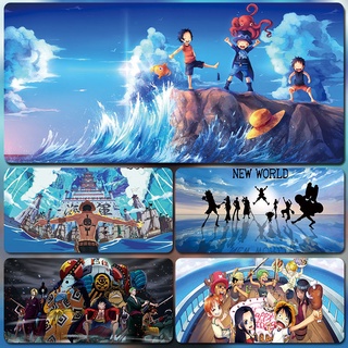 ✨💫แผ่นรองเมาส์ แผ่นรองเม้าส์ขนาดใหญ่ ลายการ์ตูน ลายAnime คีย์บอร์ด One Piece Mouse Pad