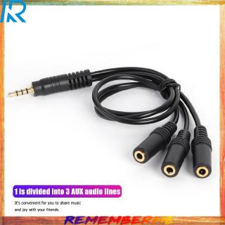 หูฟัง3 . 5 4 Pole Stereo Audio Splitter 3 Way อุปกรณ์เสริมคอมพิวเตอร์