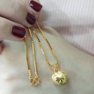 สร้อยคอเต๋า+จี้หัวใจทอง Turtle necklace + golden heart pendant.