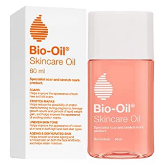 Bio Oil ไบโอออย ทาผิวแตกลาย ท้องลาย แผลเป็น รอยดำ แห้งแตก (60ml)