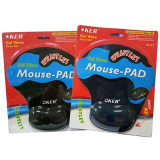 Mouse Pad Gel OKER แผ่นรองเม้าส์พร้อมเจลรองมือ