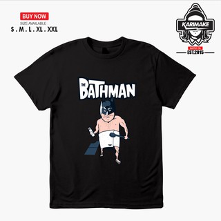 เสื้อยืดผ้าฝ้ายพิมพ์ลายแฟชั่น เสื้อยืด พิมพ์ลายซุปเปอร์ฮีโร่ แบทแมน THE BATHMAN