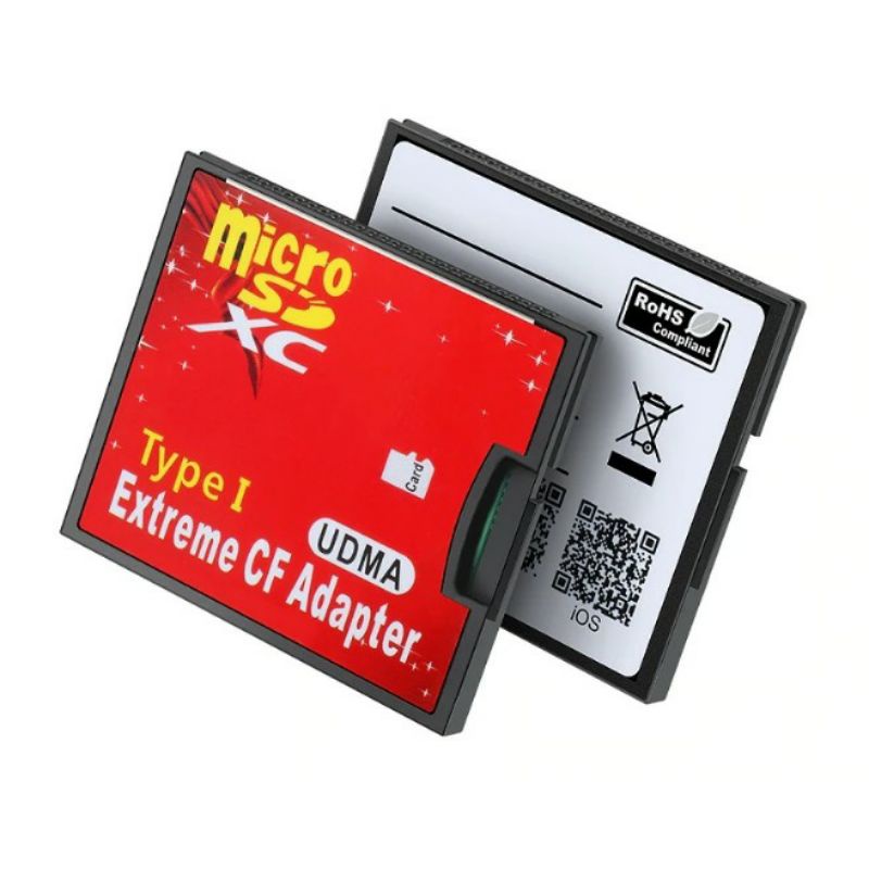 หน่วยความจําอะแดปเตอร์ CF microsd เป็น CF Adapter แฟลชขนาดกะทัดรัด UDMA