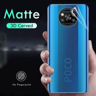 (แบบด้าน)ฟิล์มหลังสีใส Xiaomi Mi 9T 10T 11T 12T 11 Lite Poco F2 Pro F3 F4 M3 X3 X4 X5 Redmi Note 8 9 9S 10 10S 11 11S 12 12S