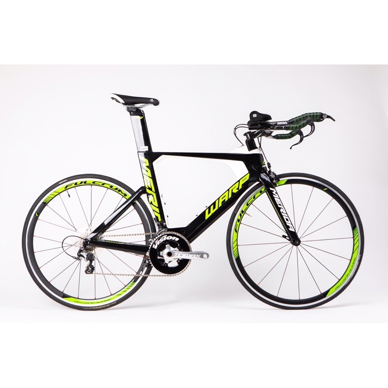 (ลดล้างสต๊อก) จักรยาน TIMETIAL MERIDA WARP TRI 5000 ULTEGRA 11sp สีดำคาดเขียว