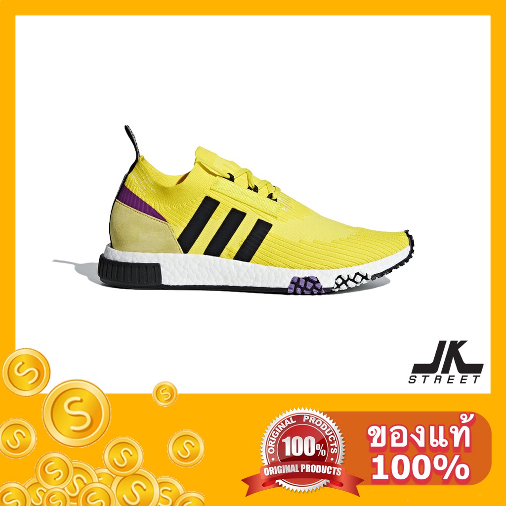 [SOLD OUT] รองเท้า adidas NMD_Racer PK B37641 สีเหลือง Yellow ของแท้ ป้ายไทย
