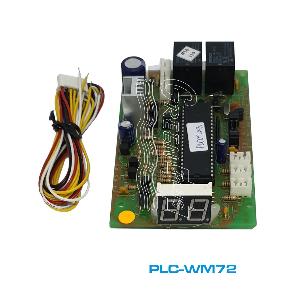 Greenplus WM-72 ชุดแผงวงจร ชุดคอนโทรลตั้งเวลา สำหรับเครื่องซักผ้า อบผ้า โต๊ะสนุ๊ก ร้านอินเตอร์เน็ท