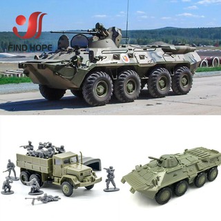 ของเล่นโมเดลรถบรรทุก 1 / 72 BTR-80 Armored personnel Carrier M 35 Truck