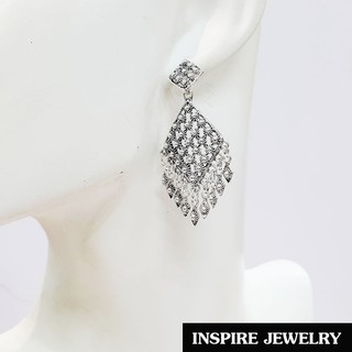 Inspire Jewelry ต่างหูตอกลายนูนต่ำ ลายตามที่โชว์ ลายโบราณ