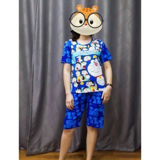 ชุดนอนแขนสั้นขาสั้นลายการ์ตูน