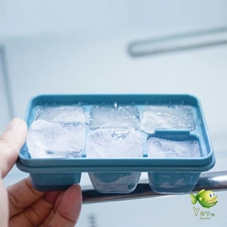 YOYO แม่พิมพ์น้ำแข็งก้อน ฝาปิด พร้อมฝา 6 ช่อง Ice tray mould