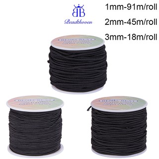 20~100m 1~3mm Elastic Cord Stretch Thread Beading Cord Fabric Crafting String for Jewelry Crafts