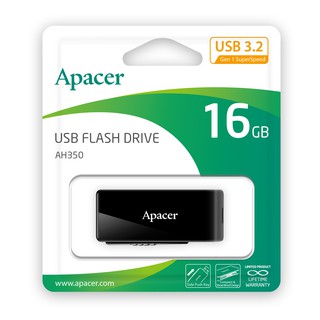 Apacer AH350 USB3.2 แฟลชไดร์ฟ 16GB (Apacer AP16GAH350B-1)