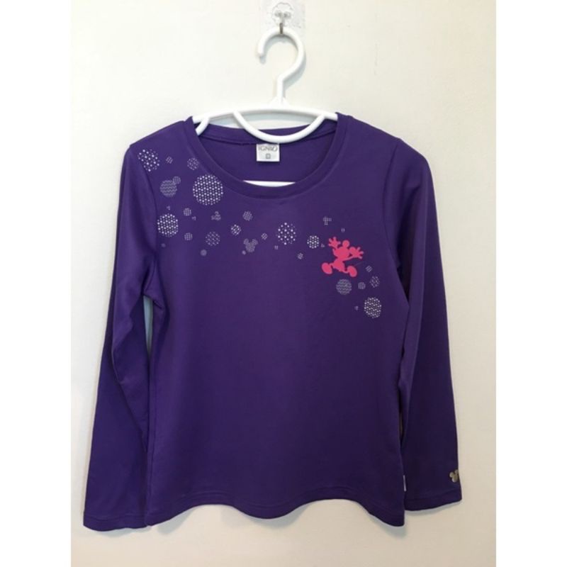 Disney Sport Mickey เสื้อยืดกีฬา ดิสนีย์มิกกี้ ผ้านิ่มลื่น แบรนด์ ignio มือสอง ของแท้34-36/22"