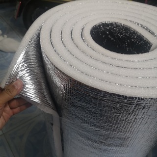 #ฉนวนกันความร้อนPE แบบ2หน้า หนา20mm. ยาว5m กว้าง90cm.
