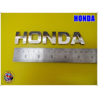 โลโก้ HONDA ขนาด กว้าง 2.5 cm ยาว 13 cm หนา 0.3 mm Logo Badge Emblem size 13x2.25x0.3cm.