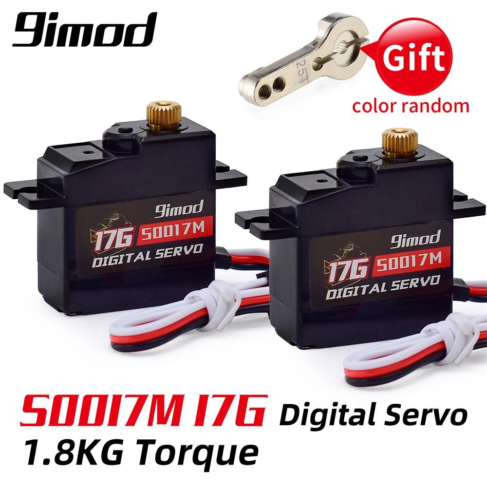 17G Servo โลหะ 9IMOD เกียร์โลหะ Servo17g โลหะเกียร์ Digital Servo S0017M สําหรับ 1/8 1/10 RC รถเรือท