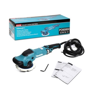 PO6000C 6นิ้ว MAKITA PO6000 เครื่องขัดสีไฟฟ้า รุ่น PO6000C 6นิ้ว ปรับรอบได้ 900w ของแท้