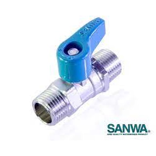 มินิบอลวาล์ว(ผผ) , (มม) , (ผม) 1/2 SANWA-BV15MM