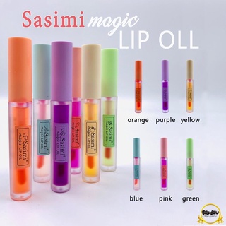 Sasimi magic LIP OLL ลิป ลิปสติก ลิปกลอส ให้ความชุ่มชื้น ติดทนนาน กลิ่นหอม ลิปแมท ลิปแมทจุ่ม เครื่องสําอาง