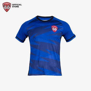 Muangthong United : เสื้อคอกลมเมืองทองยูไนเต็ดสีกรมลายฟันปลา