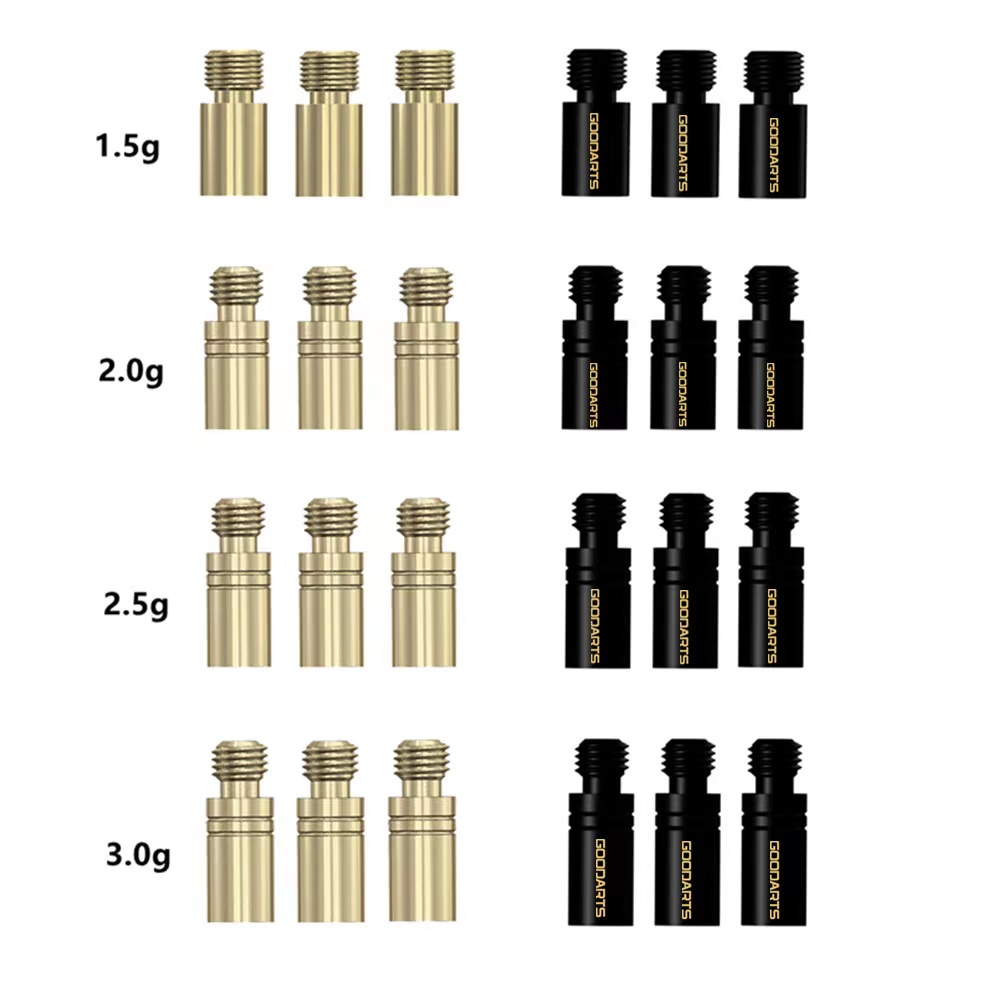 GOODARTS 3 ชิ้น Dart เพิ่มกรัม Dart น้ําหนักเพิ่มเครื่องมือ Accessories ด้าย 2BA
