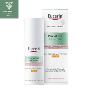 //ของแท้ฉลากไทย//  Eucerin Pro Acne Solution DAY Bright Mattifying SPF 30 50 ml.