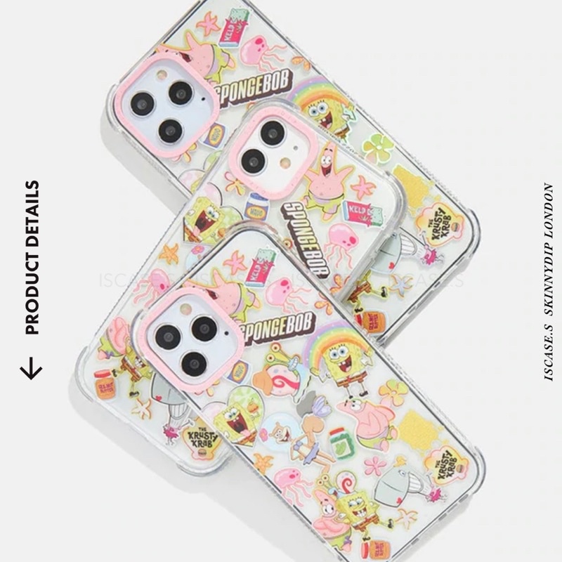 ꒰ Sold Out ꒱ 🧽🪸 Spongebob x Skinnydip Patrick Jellyfish Shock Case 12 13 Pro 12Pro 13Pro Max യ • ลิขสิทธิ์ #6