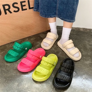 ส่งเร็ว🚚ส่งจาก ไทย【TX-558】z.zstore แท้ size36-41รองเท้าแตะแบบสวมสไตล์เกาหลี สายคาดหน้าเท้าใส่สบาย