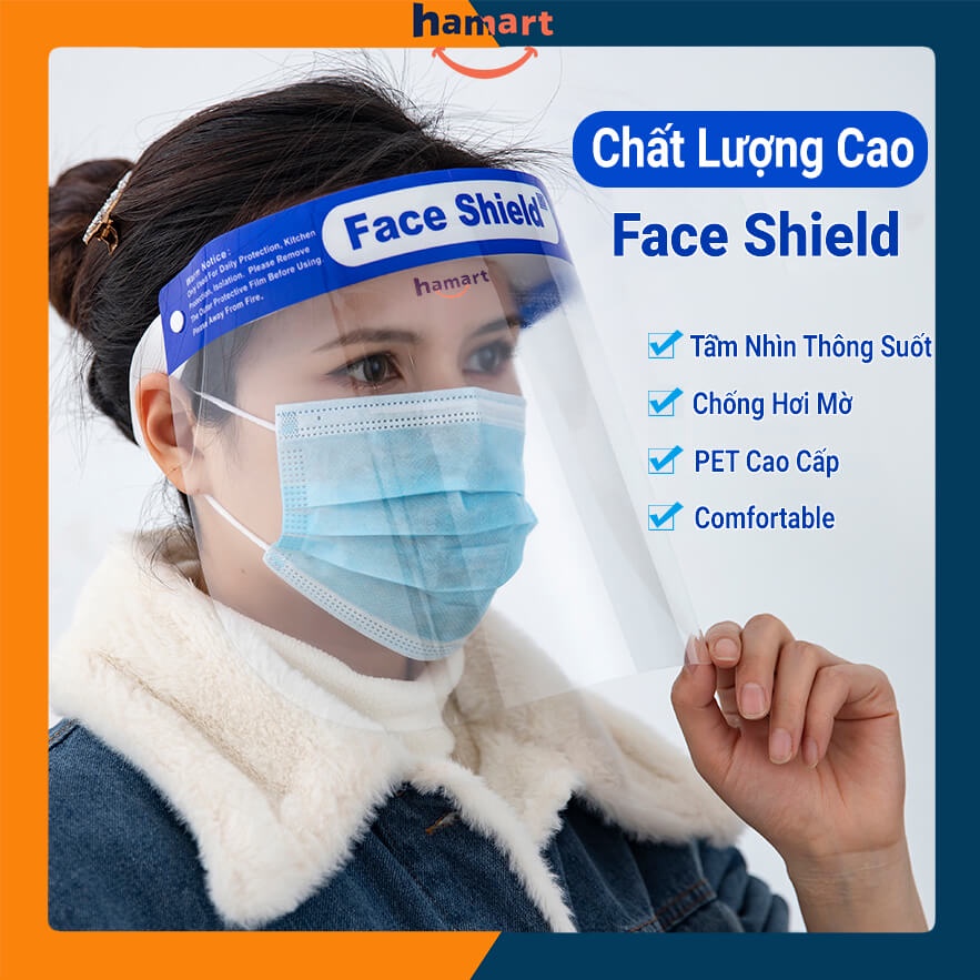 Face Shield PET Plastic Medical Protective Glass Drop Shield