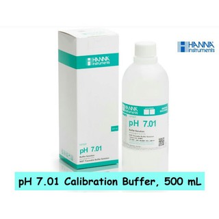 HI7007L น้ำยาสอบเทียบค่า pH ค่า 7.01 (pH 7.01 Calibration Buffer) ยี่ห้อ HANNA ปริมาณ 500 มล.