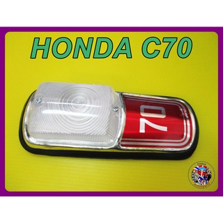 โลโก้บังแตร ไฟหรี่ สีแดง  -  Honda C70 Cub 70 Position Lamp Light "RED" **