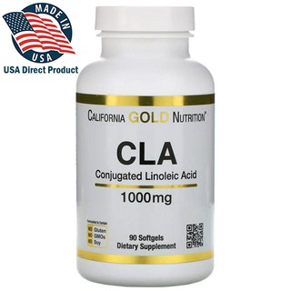 มั่นใจ!! ของแท้!!  ผลิตภัณฑ์ California Gold Nutrition, CLA, Clarinol, Conjugated Linoleic Acid, 1,000 mg, 90 Softgels