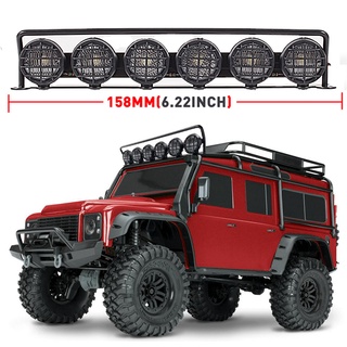 แถบไฟหลังคา LED 158 มม. สําหรับอัพเกรดรถไต่หินบังคับ 1/10 Traxxas TRX-4 SCX10 D90 90046 1 ชิ้น