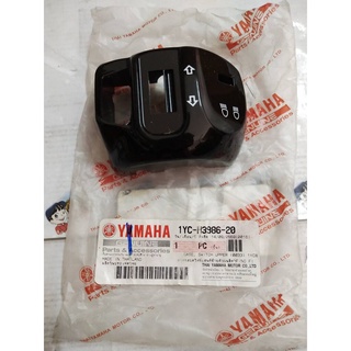 ฝาครอบสวิทช์แฮนด์ซ้ายตัวบนสีดำ สำหรับรุ่น FINO FI อะไหล่แท้ YAMAHA 1YC-H3986-20