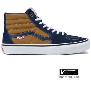 VANS SKATE SK8-HI REYNOLDS NAVY GOLDEN BROWN SNEAKERS สินค้ามีประกันแท้