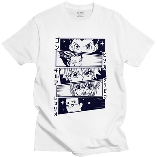 เสื้อยืด พิมพ์ลายตัวละคร Kurapika Gon Killua Leorio Hisoka Manga สําหรับผู้ชาย