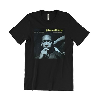 เสื้อยืด พิมพ์ลาย John Coltrane Train Art อัลบั้มเพลงแจ๊ส สไตล์คลาสสิก