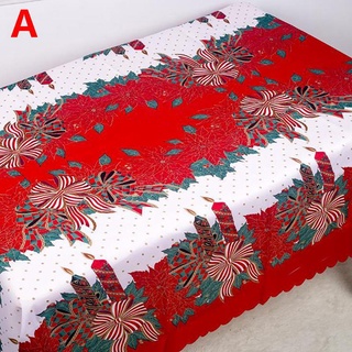 Christmas Washable Table Cloth Rectangle 6 Seater 8 Seater Rectangle Table Cover Xmas TableCloth Home Decor（150*180CM）